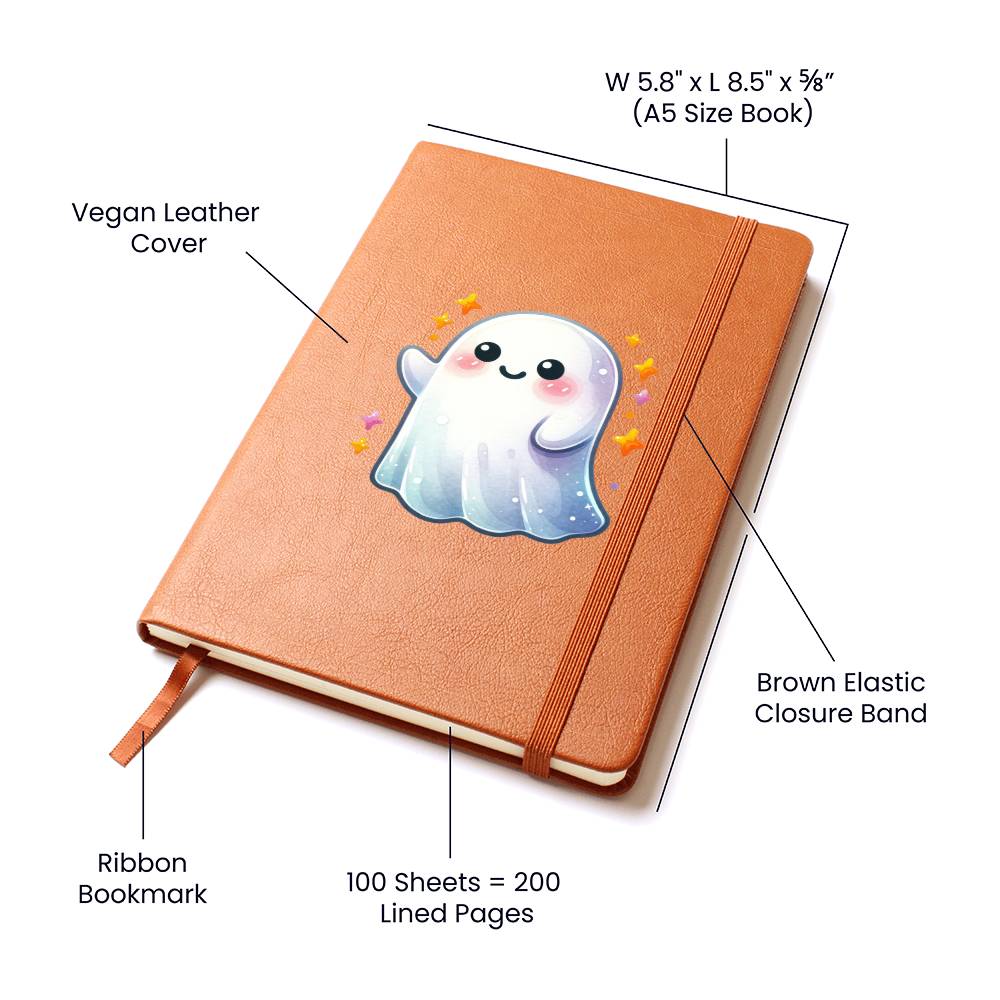Cute Halloween Sticker 041 - Vegan Leather Journal