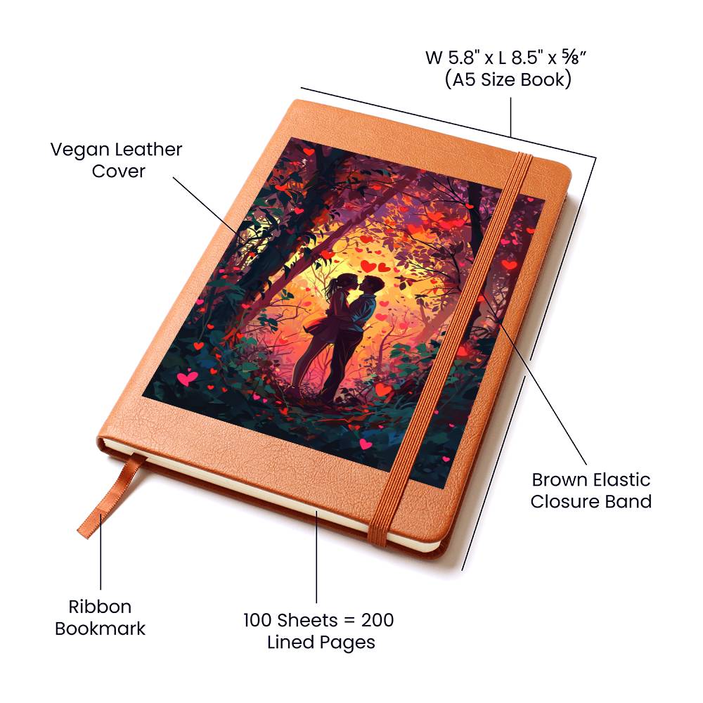 Valentine's Day Art 229 - Vegan Leather Journal