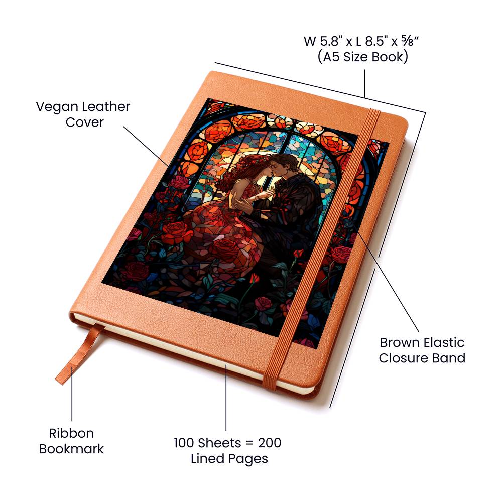Valentine's Day Art 298 - Vegan Leather Journal