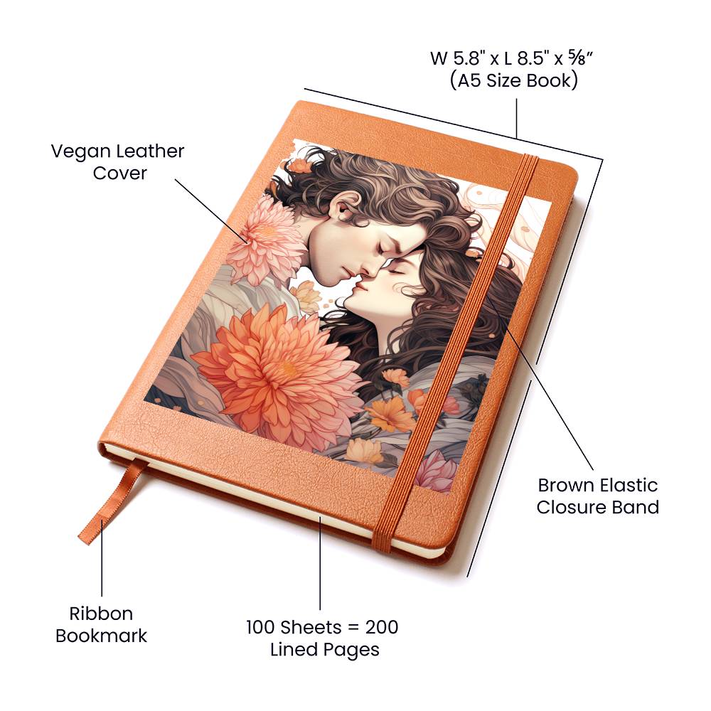 Valentine's Day Art 178 - Vegan Leather Journal