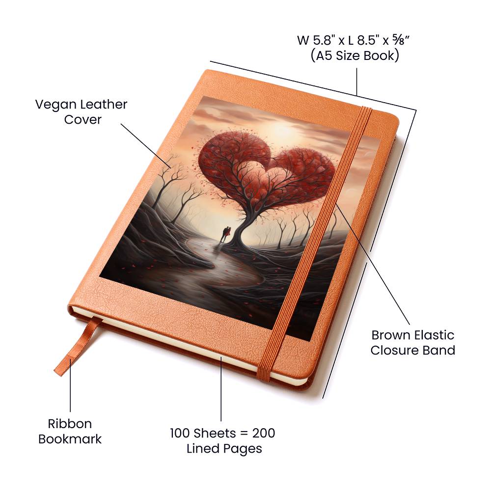 Valentine's Day Art 048 - Vegan Leather Journal