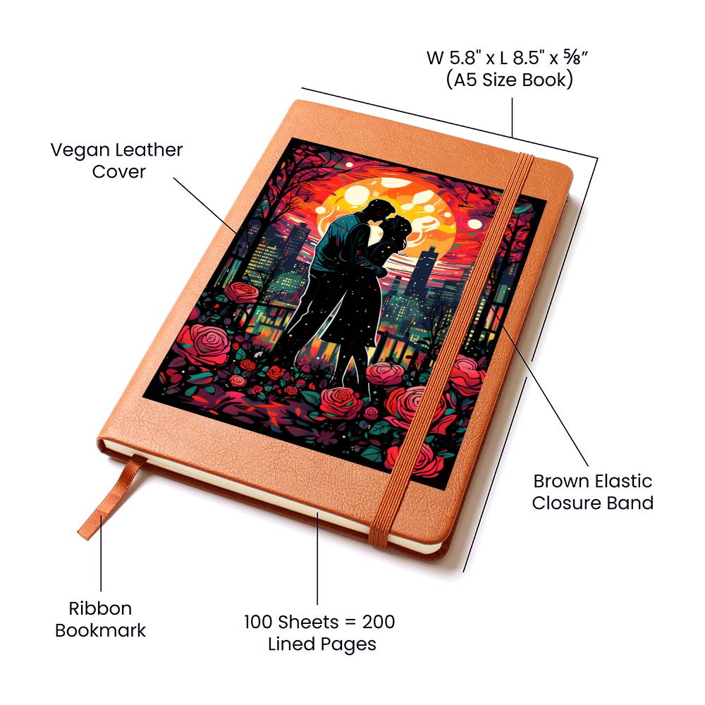 Valentine's Day Art 304 - Vegan Leather Journal