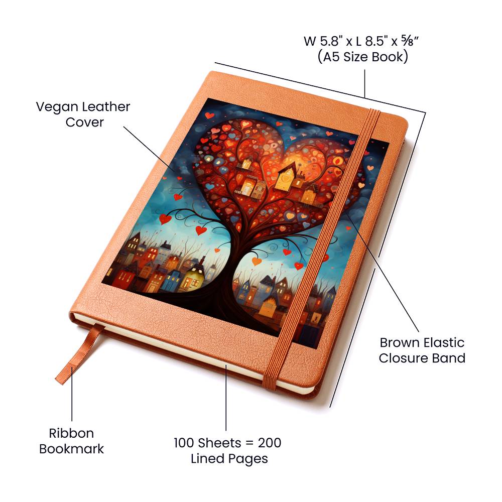 Valentine's Day Art 192 - Vegan Leather Journal