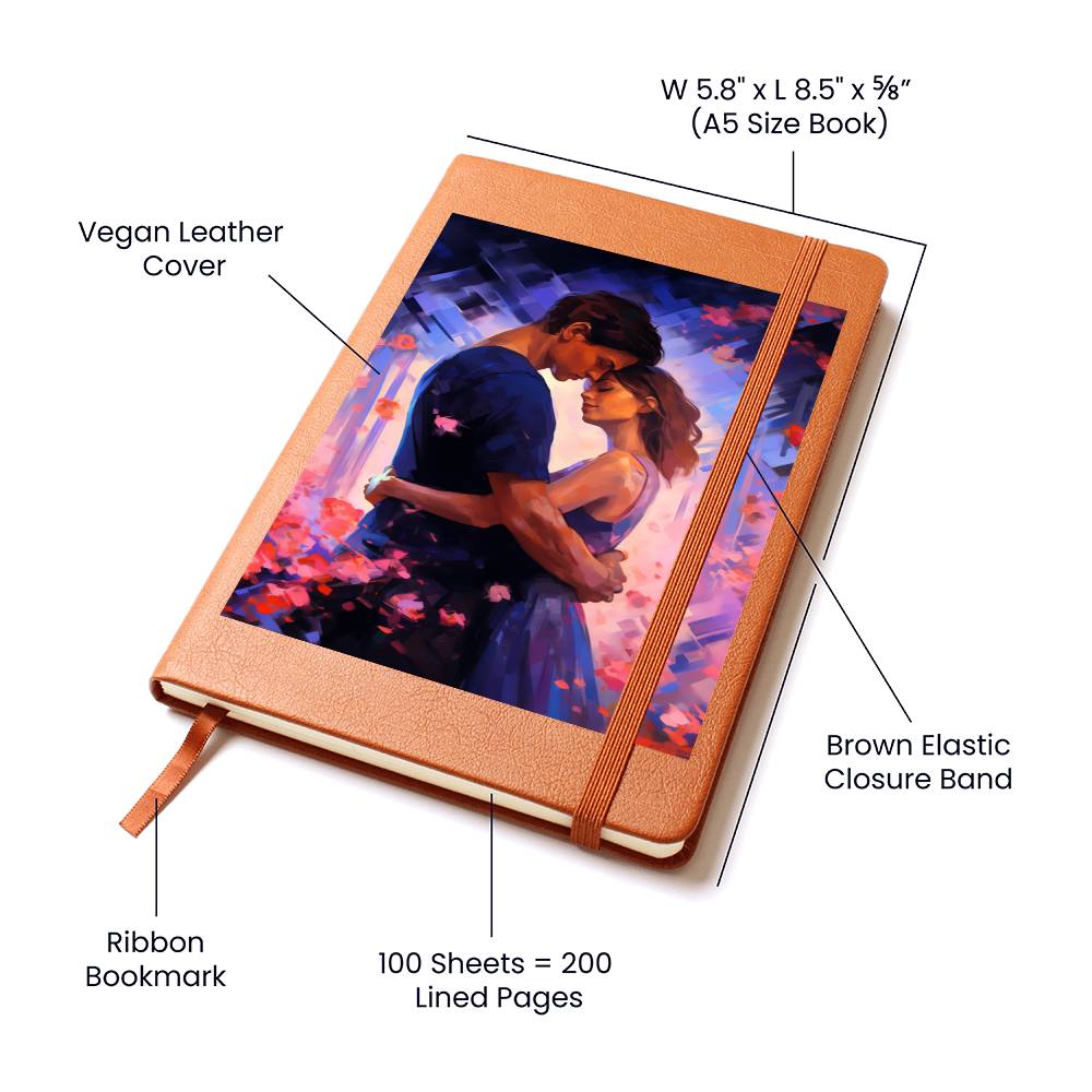Valentine's Day Art 057 - Vegan Leather Journal