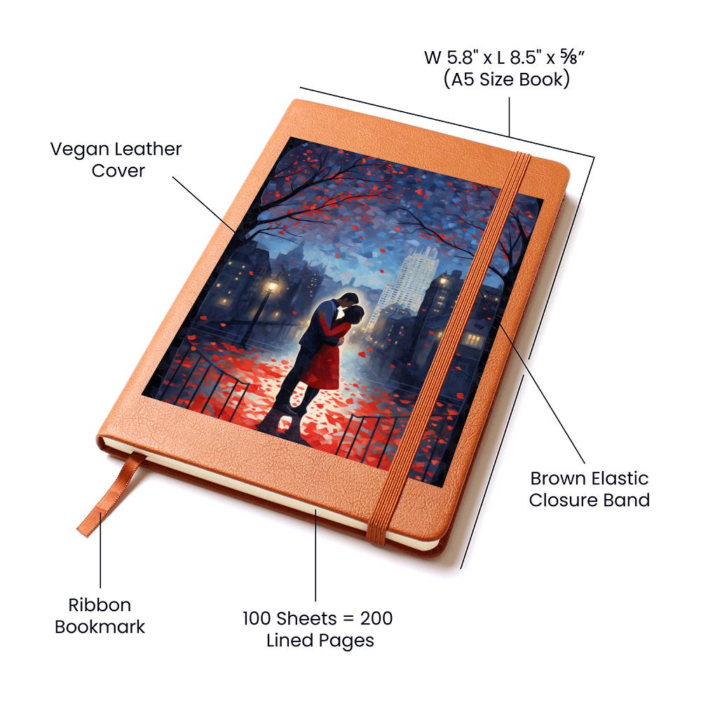 Valentine's Day Art 263 - Vegan Leather Journal