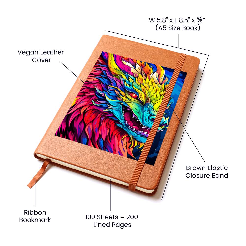 Majestic Dragon 024 - Vegan Leather Journal