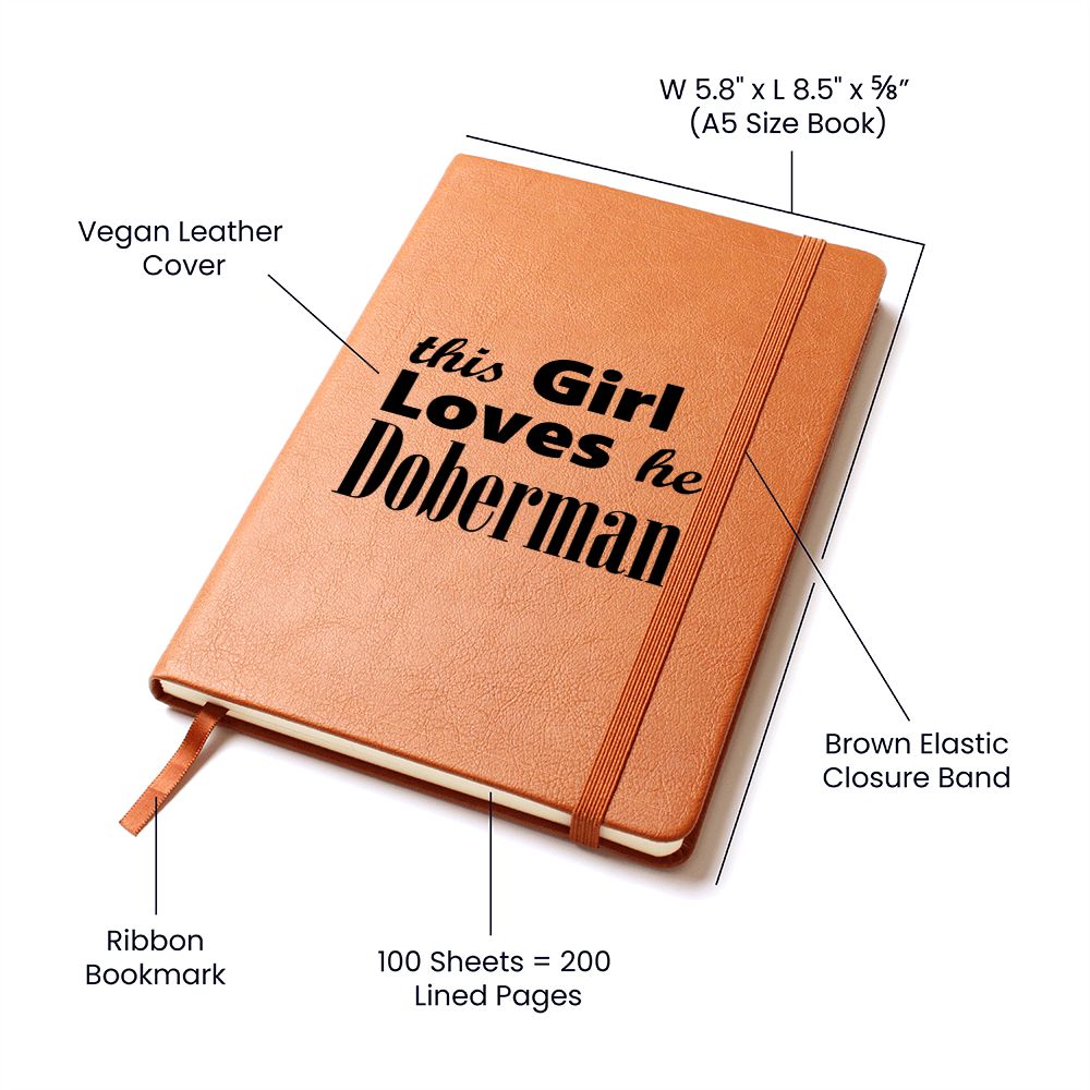 Doberman - Vegan Leather Journal