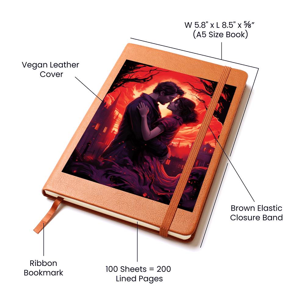 Valentine's Day Art 094 - Vegan Leather Journal