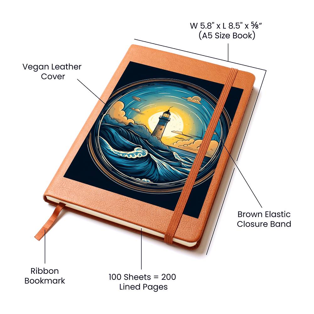 Minimalist BOHO Art 087 - Vegan Leather Journal