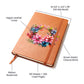 Floral Flower Wreath 021 - Vegan Leather Journal