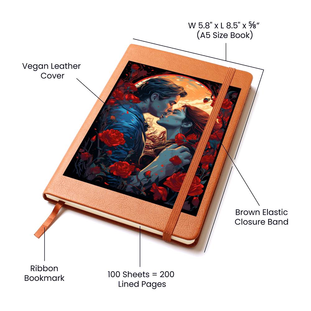 Valentine's Day Art 030 - Vegan Leather Journal