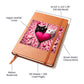 Valentine's Day Cat And Zipper 015 - Vegan Leather Journal
