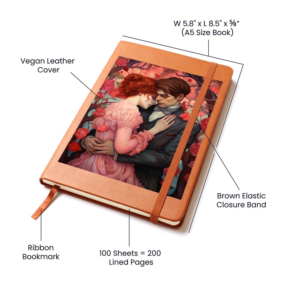 Valentine's Day Art 050 - Vegan Leather Journal