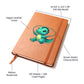 Colorful Baby Dinosaur 085 - Vegan Leather Journal