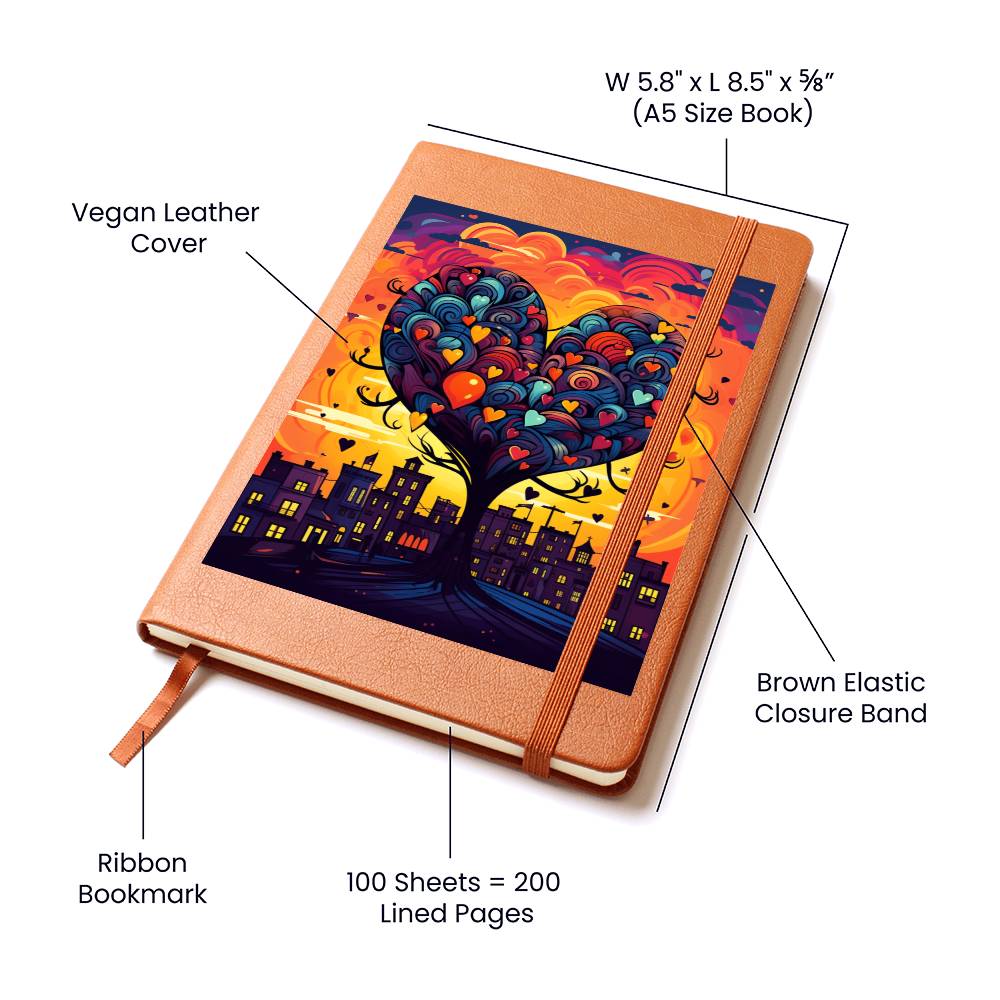 Valentine's Day Art 044 - Vegan Leather Journal