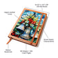 Christmas Stained Glass Design 012 - Vegan Leather Journal