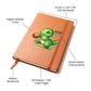 Colorful Baby Dinosaur 090 - Vegan Leather Journal