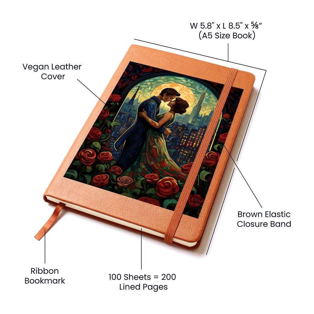 Valentine's Day Art 039 - Vegan Leather Journal