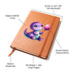 Colorful Baby Dinosaur 112 - Vegan Leather Journal