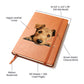 Lakeland Terrier Peeking - Vegan Leather Journal