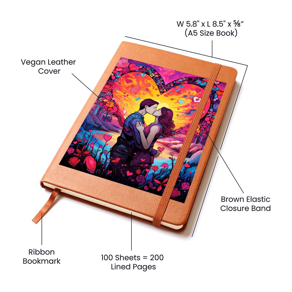 Valentine's Day Art 105 - Vegan Leather Journal