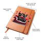 Valentine's Day Black Cat 057 - Vegan Leather Journal