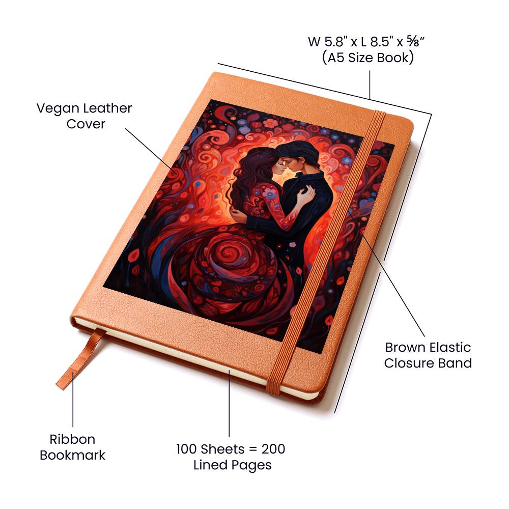 Valentine's Day Art 149 - Vegan Leather Journal