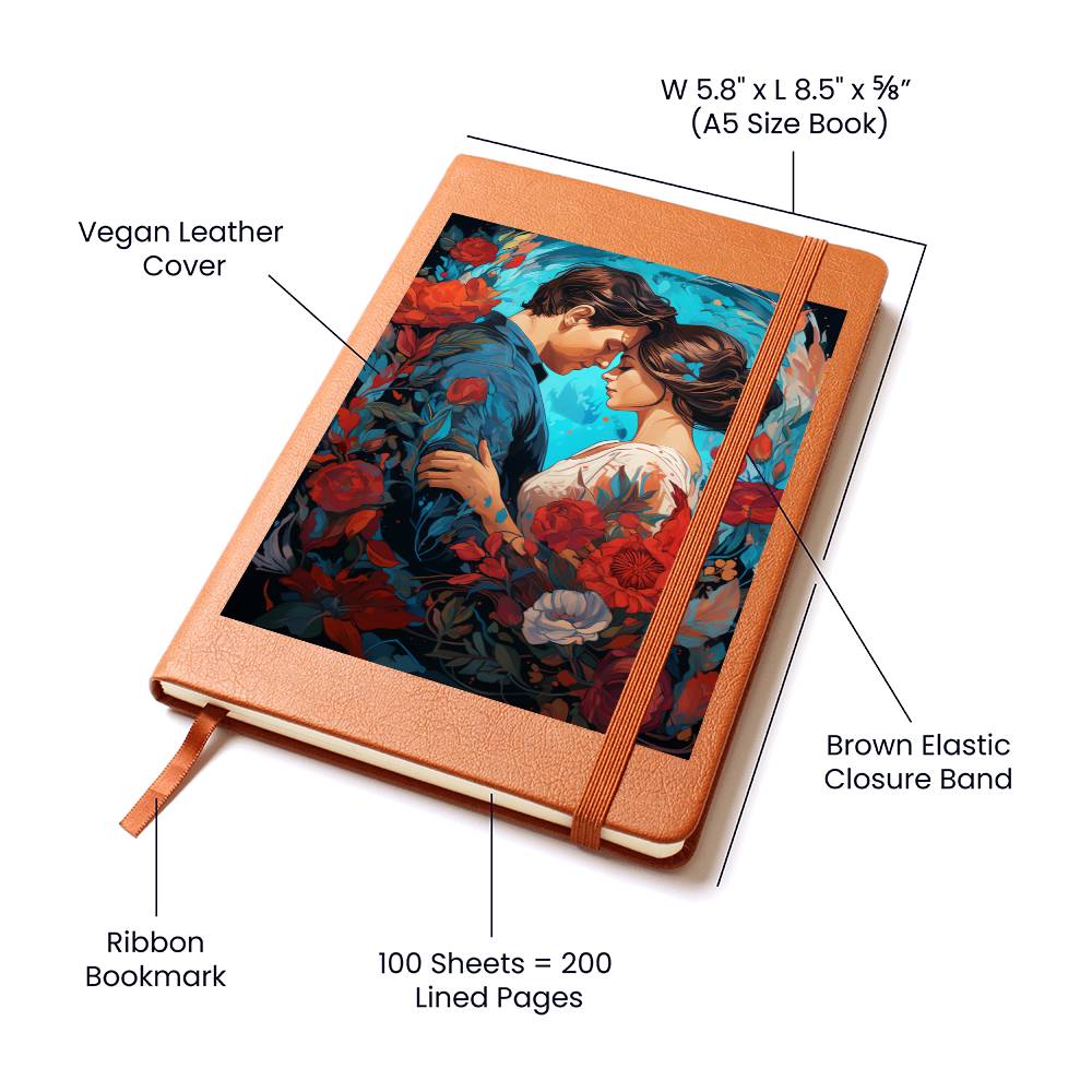 Valentine's Day Art 054 - Vegan Leather Journal