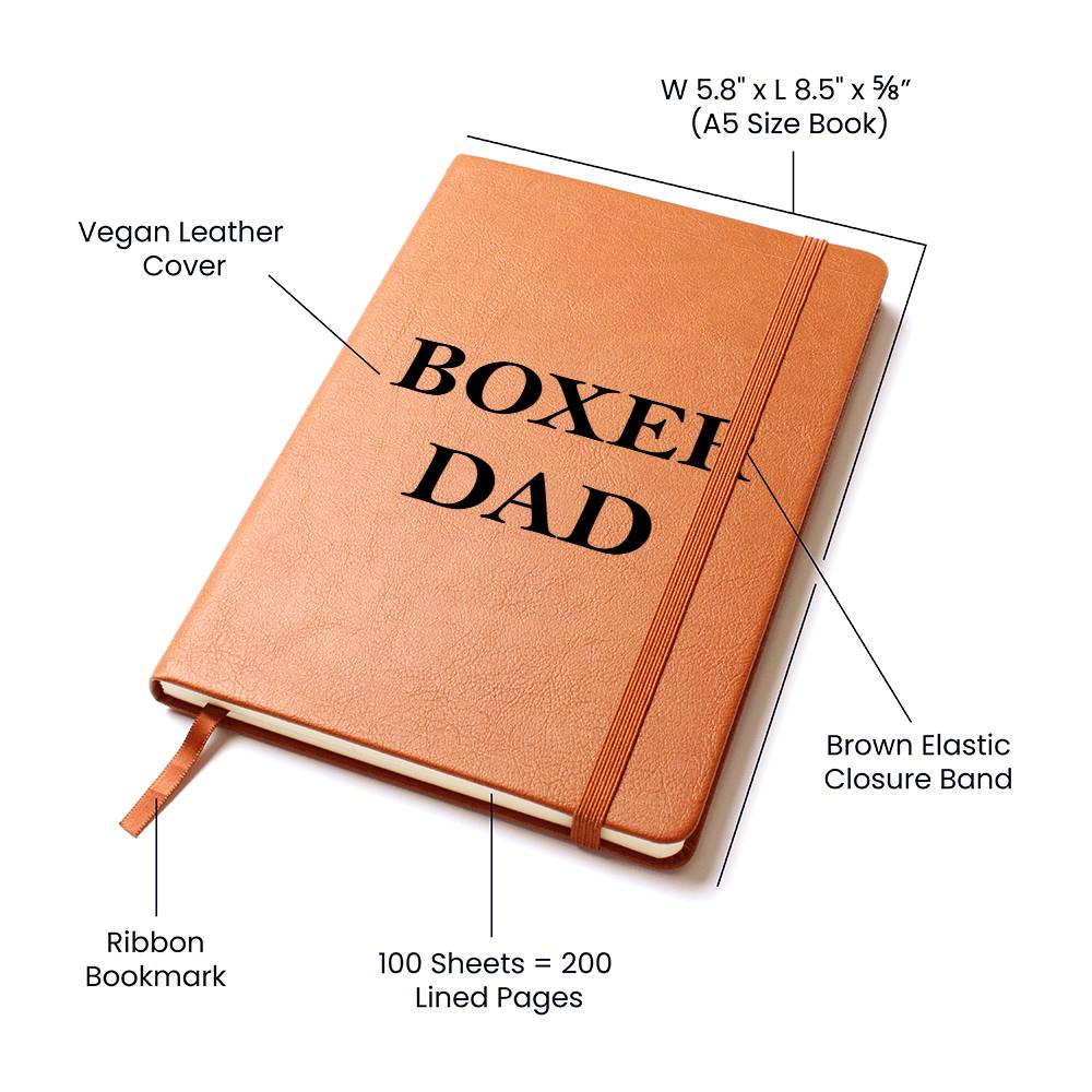 Boxer Dad - Vegan Leather Journal