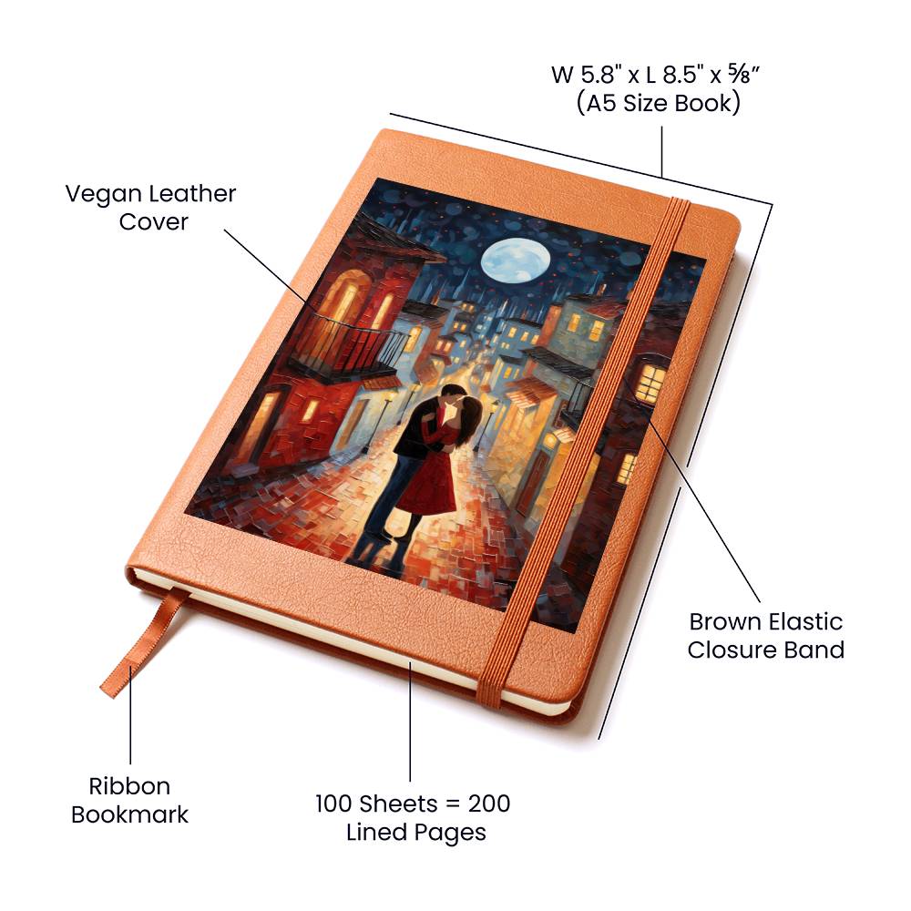 Valentine's Day Art 262 - Vegan Leather Journal