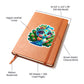 Cute Peacock sticker 122 - Vegan Leather Journal