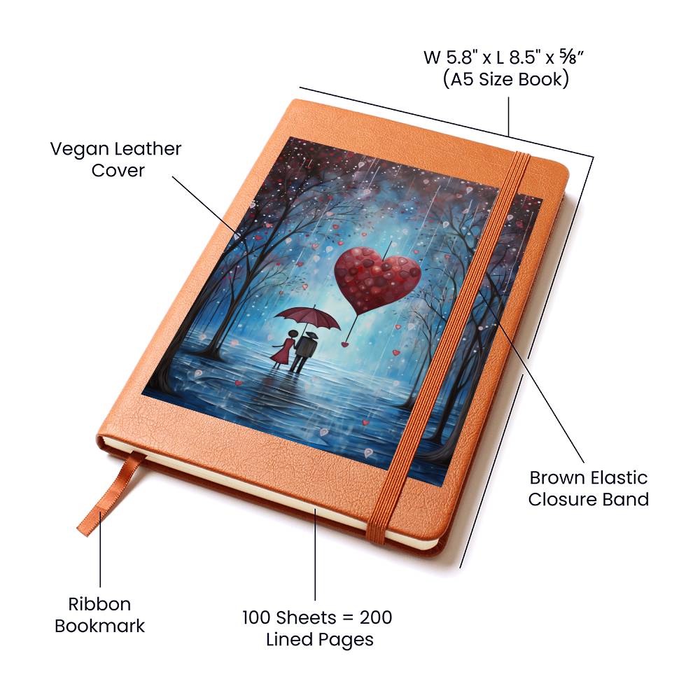 Valentine's Day Art 223 - Vegan Leather Journal