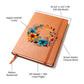 Floral Flower Wreath 119 - Vegan Leather Journal