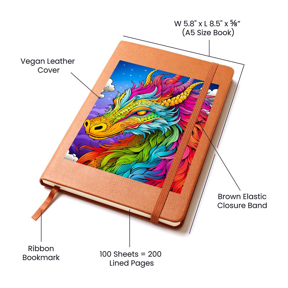 Majestic Dragon 012 - Vegan Leather Journal