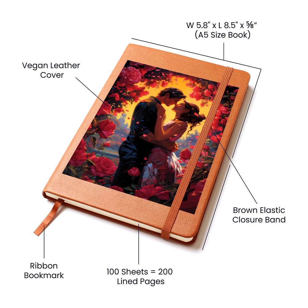 Valentine's Day Art 242 - Vegan Leather Journal