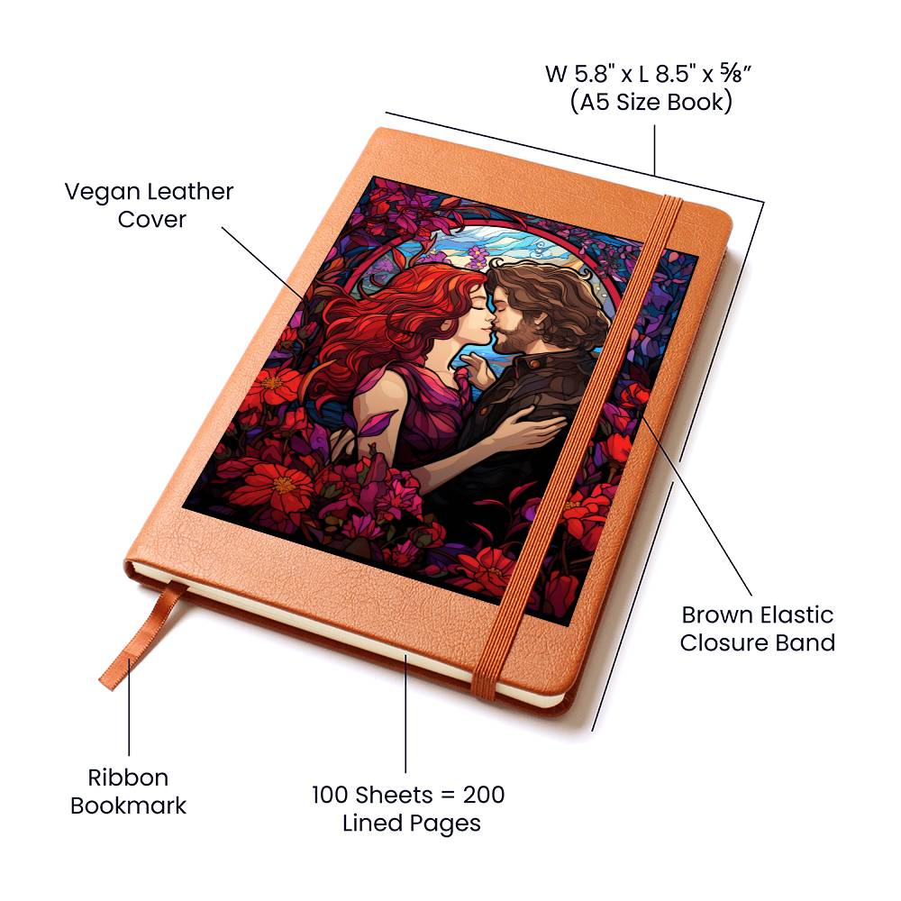 Valentine's Day Art 023 - Vegan Leather Journal