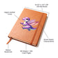 Colorful Baby Dinosaur 078 - Vegan Leather Journal