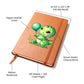 Colorful Baby Dinosaur 045 - Vegan Leather Journal