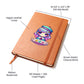 Cute Back to School Sticker 065 - Vegan Leather Journal
