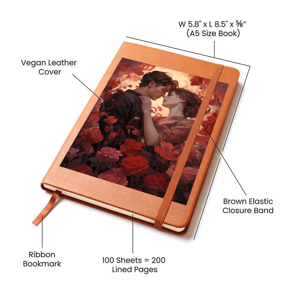 Valentine's Day Art 342 - Vegan Leather Journal