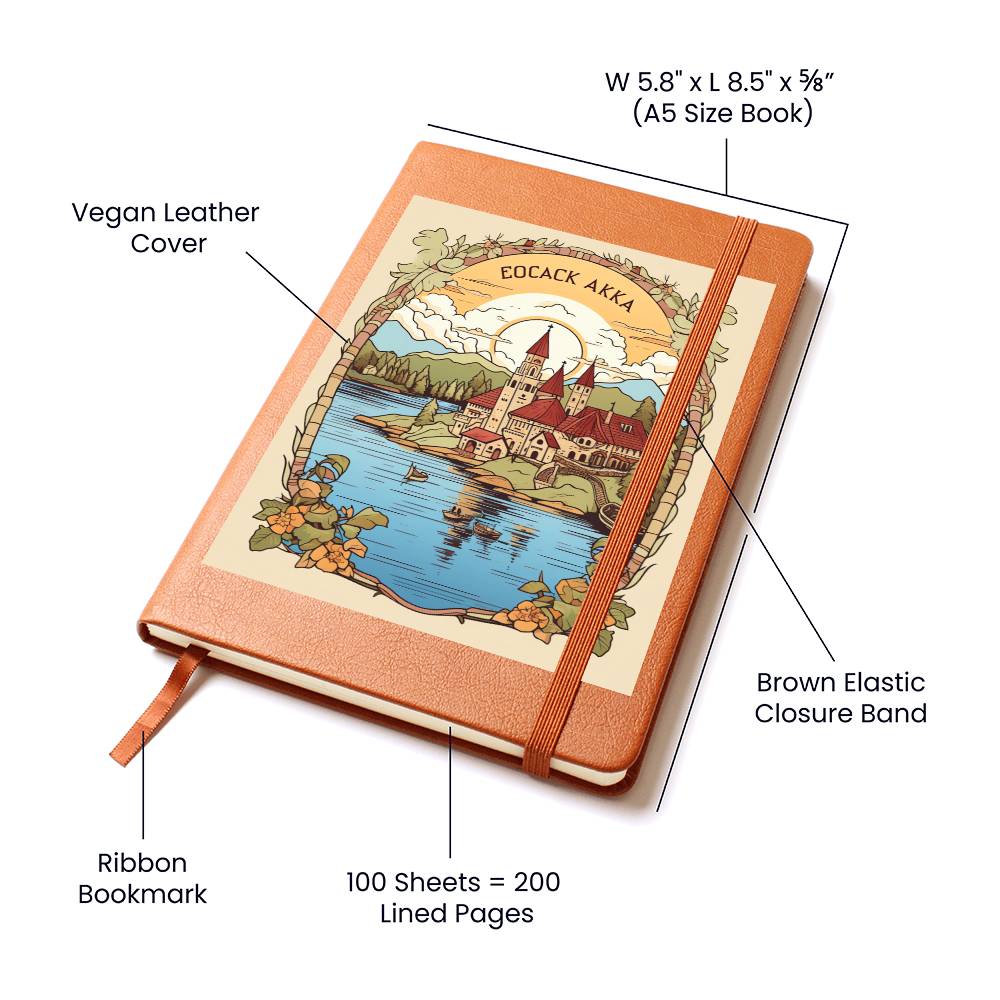 Minimalist BOHO Art 051 - Vegan Leather Journal