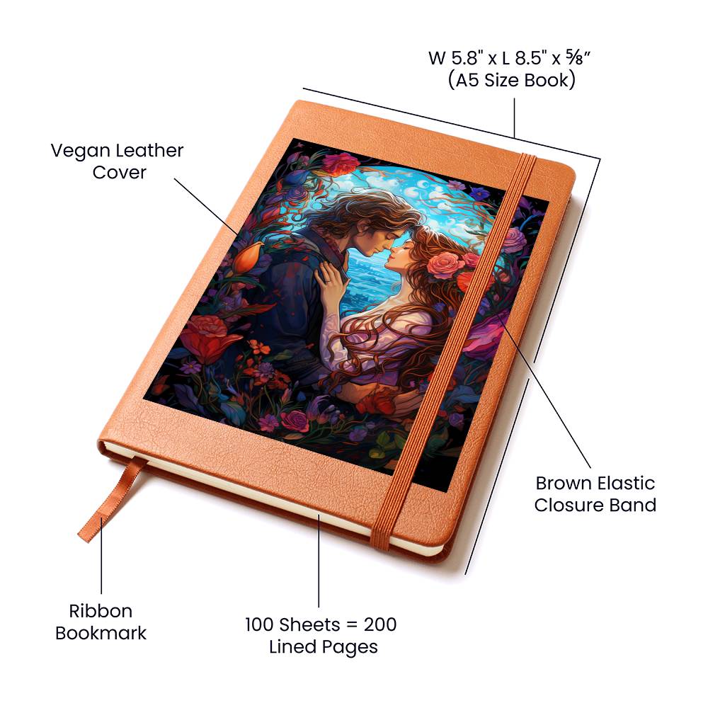 Valentine's Day Art 091 - Vegan Leather Journal