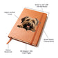 Briard Peeking - Vegan Leather Journal