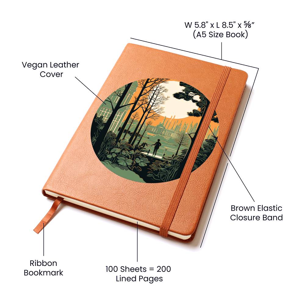Minimalist BOHO Art 076 - Vegan Leather Journal