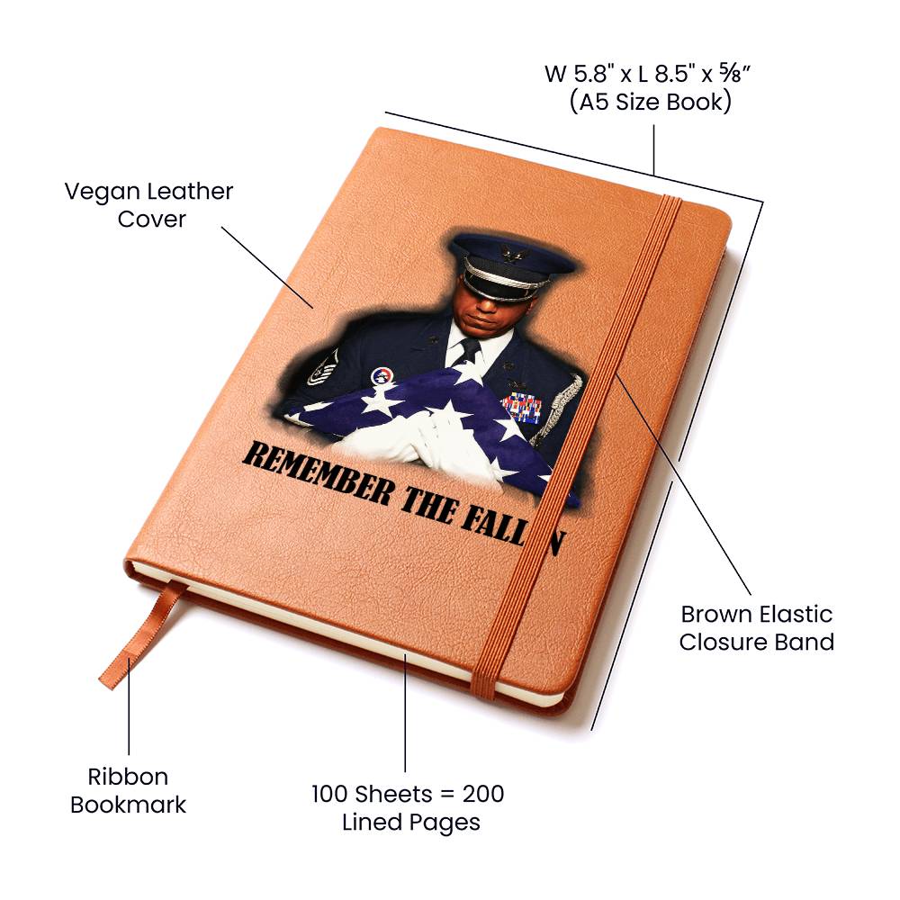 Remember The Fallen - Vegan Leather Journal