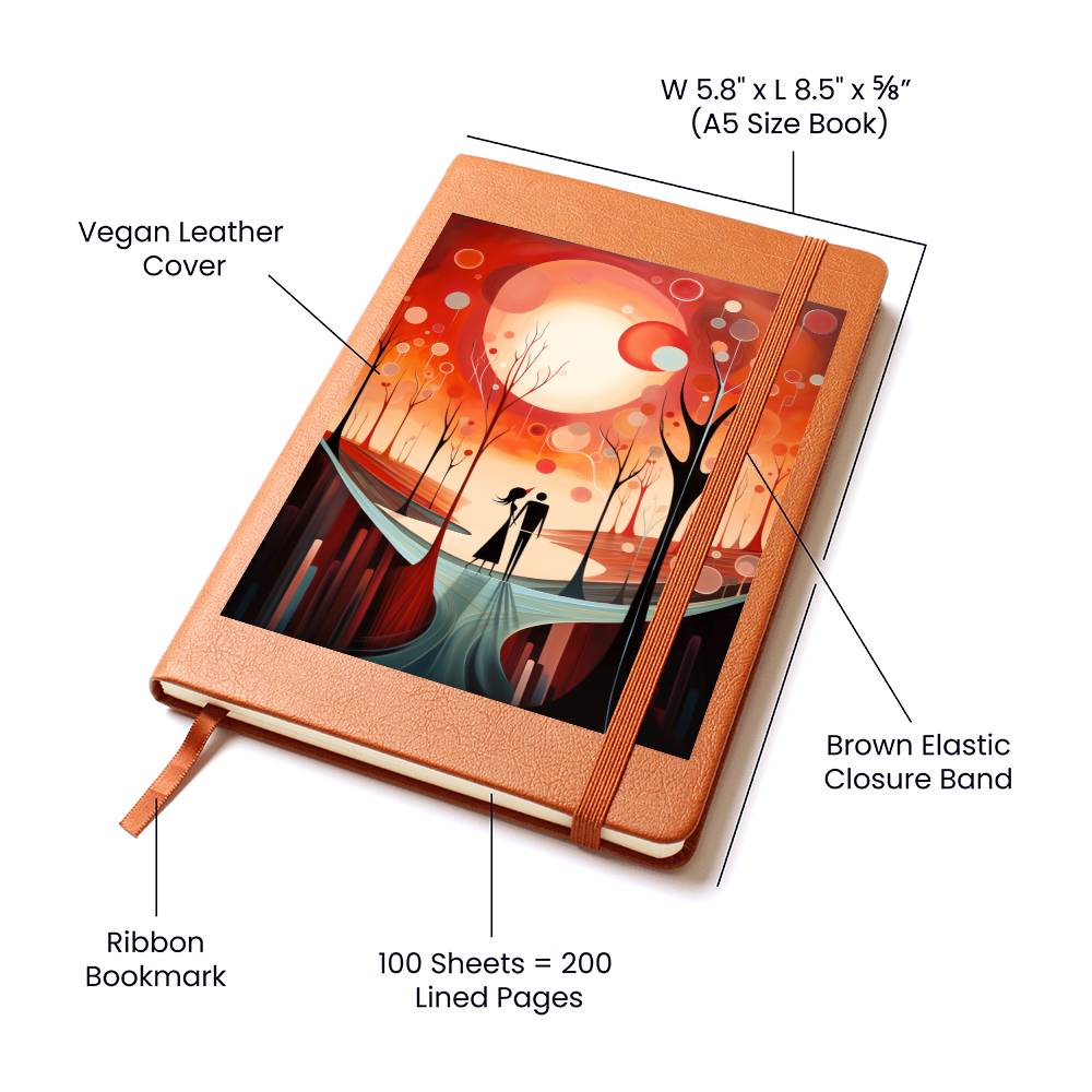 Valentine's Day Art 146 - Vegan Leather Journal