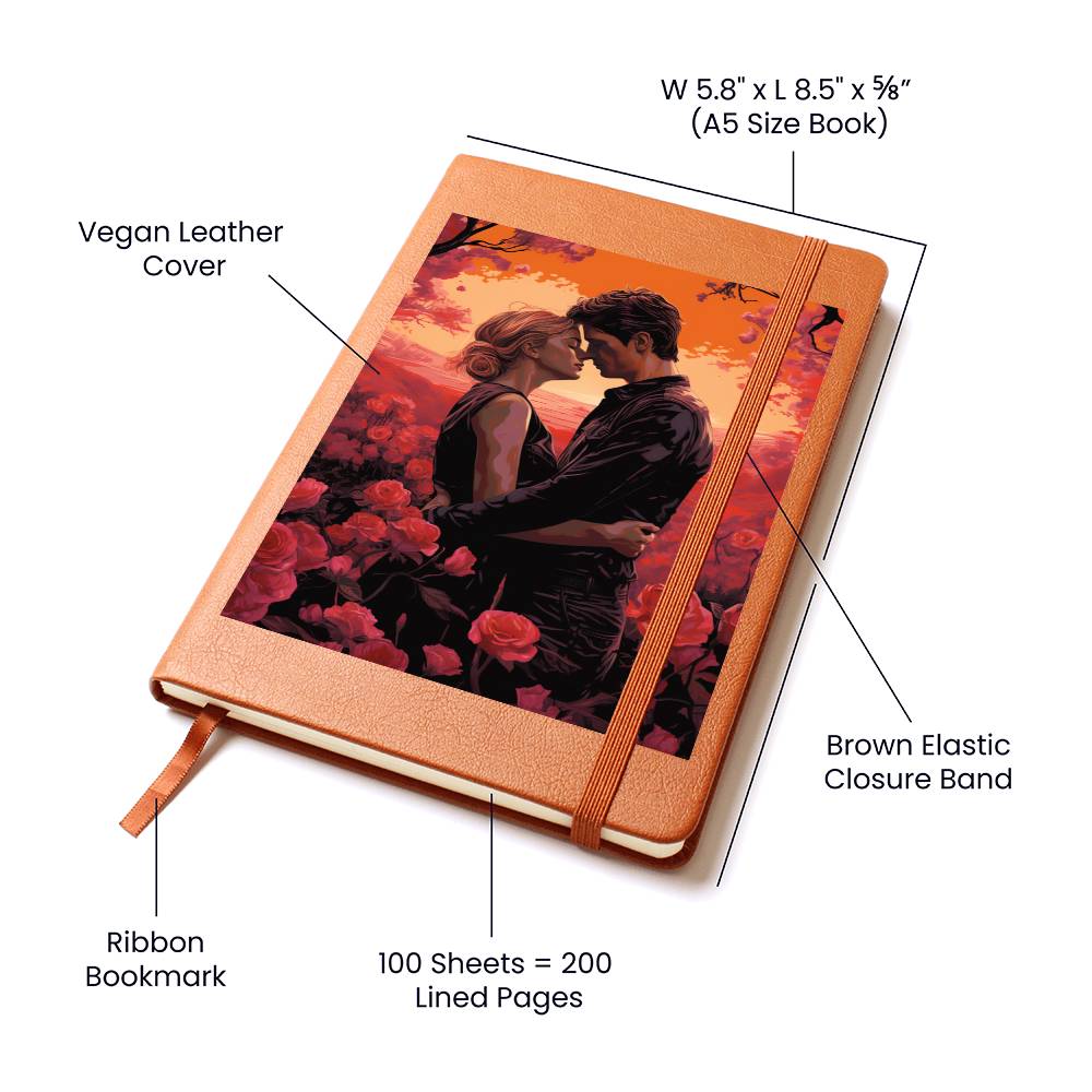 Valentine's Day Art 124 - Vegan Leather Journal