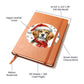 Christmas Dog - Harrier - Vegan Leather Journal
