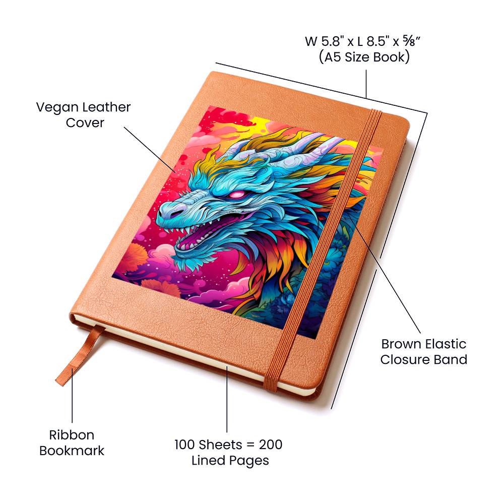 Majestic Dragon 028 - Vegan Leather Journal