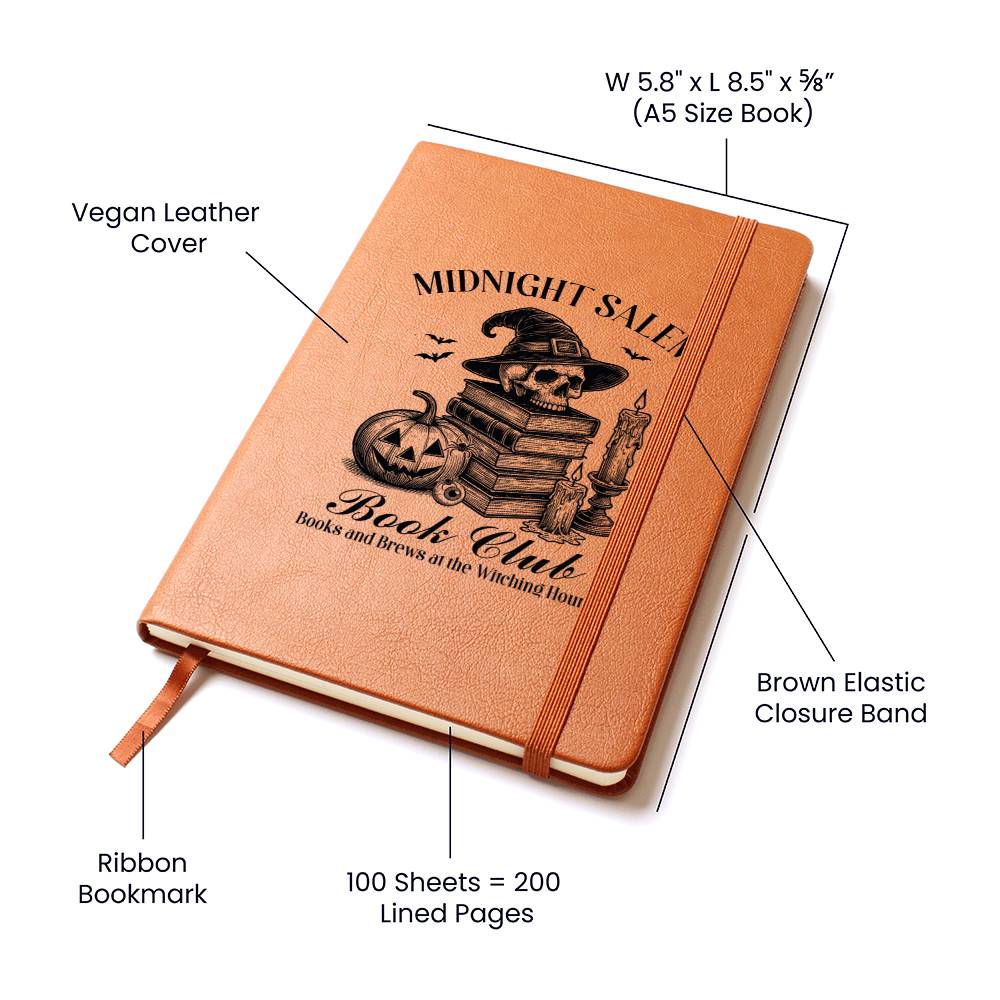 Halloween Witch Club 3 - Vegan Leather Journal